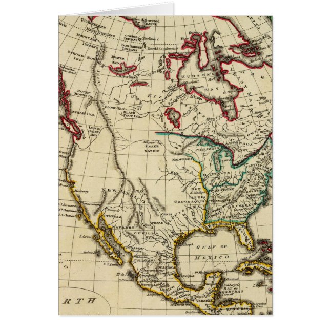 Noord-Amerika met grenzen (Voorkant)