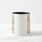 Noord-Amerika met grenzen Mok (Midden)