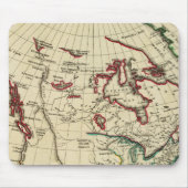 Noord-Amerika met grenzen Muismat (Voorkant)