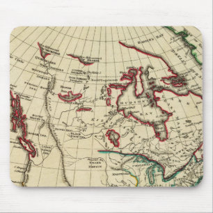 Noord-Amerika met grenzen Muismat