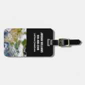 Noord-Amerika met rook zichtbaar op locaties. Bagagelabel (Voorkant horizontaal)