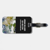 Noord-Amerika met rook zichtbaar op locaties. Bagagelabel (Achterkant horizontaal)