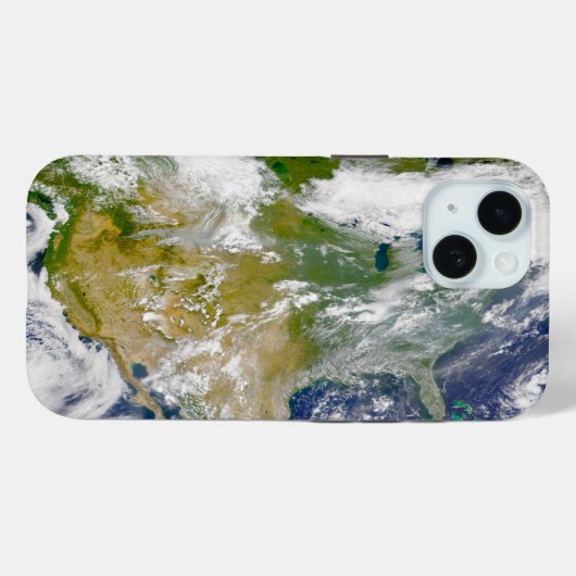 Noord-Amerika met rook zichtbaar op locaties. Case-Mate iPhone Case (Achterkant (horizontaal))