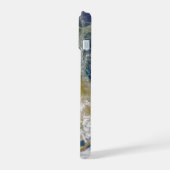 Noord-Amerika met rook zichtbaar op locaties. iPhone 15 Case (Linkerkant)