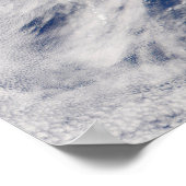 Noord-Amerika met rook zichtbaar op locaties. Poster (Hoek)