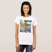 Noord-Amerika met rook zichtbaar op locaties. T-shirt (Voorkant volledig)