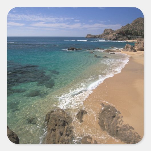 Noord-Amerika, Mexico, Baja California Sur, Vierkante Sticker (Voorkant)
