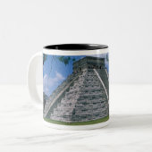 Noord-Amerika, Mexico, schiereiland Yucatan, 2 Tweekleurige Koffiemok (Voorkant links)