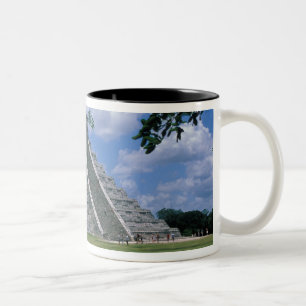 Noord-Amerika, Mexico, schiereiland Yucatan, 2 Tweekleurige Koffiemok