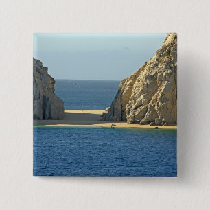 Noord-Amerika, Mexico, Staat Baja California Vierkante Button 5,1 Cm