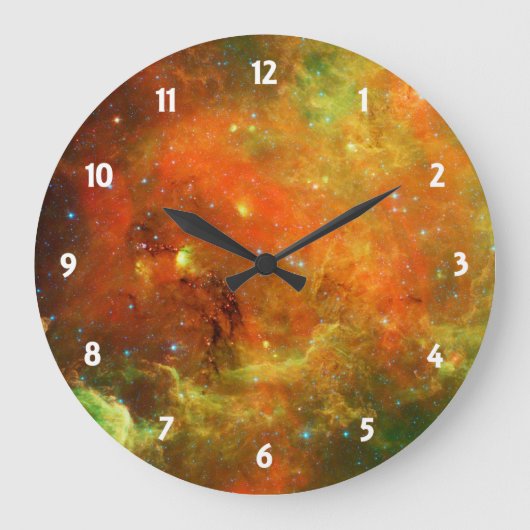 Noord-Amerika Nebula Clock Grote Klok (Voorkant)