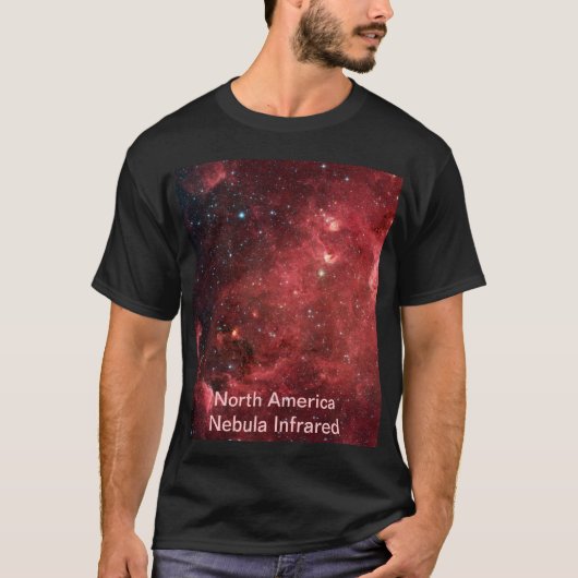 Noord-Amerika Nebula Infrared Galaxy Unisex T-shirt (Voorkant)