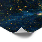 Noord-Amerika Nebula Infrarood Blue Value Poster (Hoek)