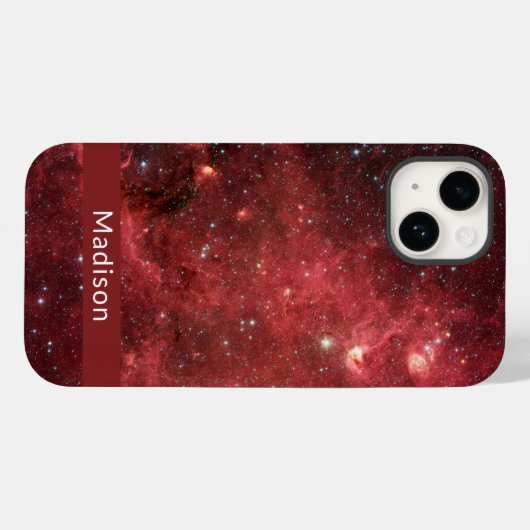 Noord-Amerika Nebula Infrarood Jouw naam Case-Mate iPhone Case (Achterkant (horizontaal))