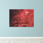 Noord-Amerika Nebula Infrred Canvas Afdruk (Insitu (Houten vloer))