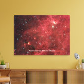 Noord-Amerika Nebula Infrred Canvas Afdruk (Insitu (Woonkamer))