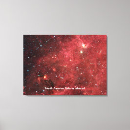 Noord-Amerika Nebula Infrred Canvas Afdruk