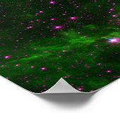 Noord-Amerika Nebula Infrred Green Value Poster (Hoek)