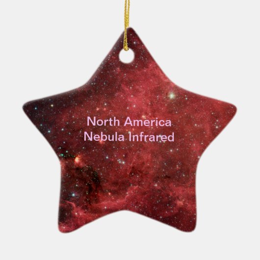 Noord-Amerika Nebula Infrred Keramisch Ornament (Voorkant)