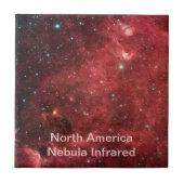Noord-Amerika Nebula Infrred Tegeltje (Voorkant)