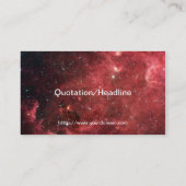 Noord-Amerika Nebula Infrred Visitekaartje (Achterkant)