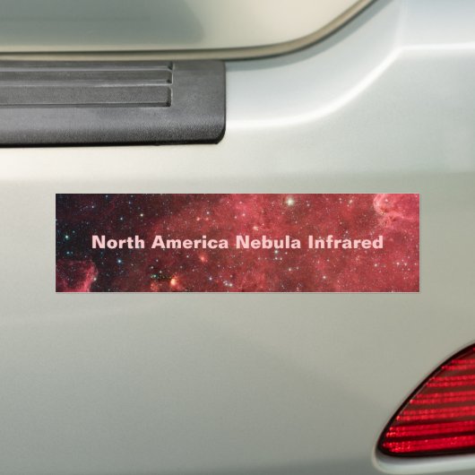 Noord-Amerika-nevel Infrarood Bumpersticker (Op auto)