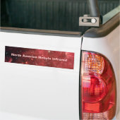Noord-Amerika-nevel Infrarood Bumpersticker (Op Truck)