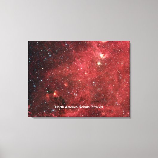 Noord-Amerika-nevel Infrarood Canvas Afdruk (Voorkant)
