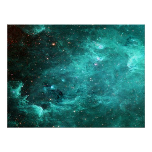 Noord-Amerika-nevel Turquoise Perfect Poster (Voorkant)