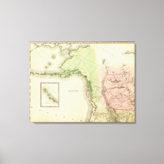 Noord-Amerika noordwest Canvas Afdruk (Voorkant)