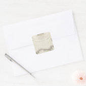 Noord-Amerika ongekleurde kaart Vierkante Sticker (Envelop)