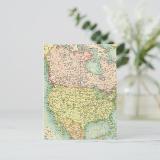 Noord-Amerika politiek Briefkaart (Staand voorkant)