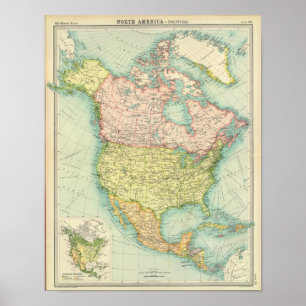 Noord-Amerika politiek Poster