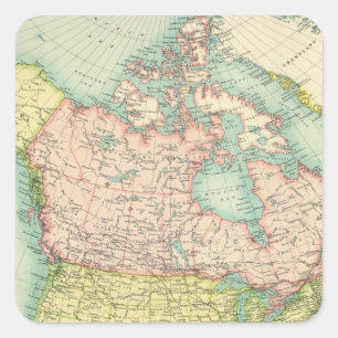 Noord-Amerika politiek Vierkante Sticker