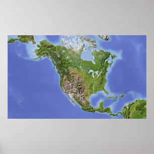 Noord-Amerika Poster