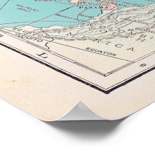 Noord-Amerika Poster (Hoek)