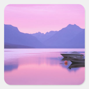 Noord-Amerika, Verenigde Staten, Montana, Glacier Vierkante Sticker
