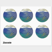 Noord-Amerika, Verenigde Staten, Verenigde Staten, Ronde Sticker (Vel)