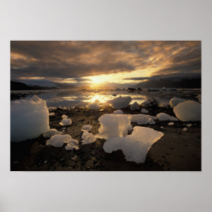 Noord-Amerika, VS, Alaska, IJsbaai, IJsscape, Poster