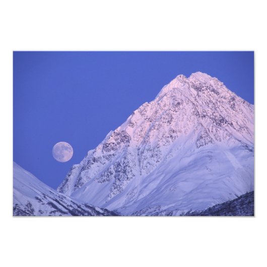 Noord-Amerika, VS, Alaska, Knik rivier, Foto Afdruk (Voorkant)