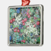 Noord-Amerika, VS, Alaska, Landschap, bessen Metalen Ornament (Links)