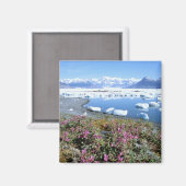Noord-Amerika, VS, Alaska, Prince William Magneet (Voorkant / Achterkant)