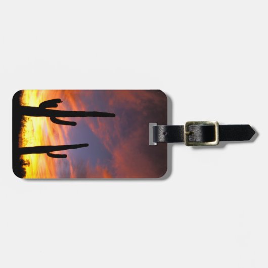 Noord-Amerika, VS, Arizona, Sonoran-woestijn. Bagagelabel (Voorkant horizontaal)