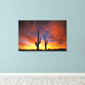 Noord-Amerika, VS, Arizona, Sonoran-woestijn. Canvas Afdruk (Insitu (Houten vloer))