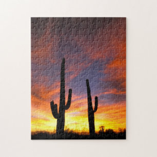 Noord-Amerika, VS, Arizona, Sonoran-woestijn Legpuzzel