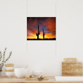 Noord-Amerika, VS, Arizona, Sonoran-woestijn. Poster (Keuken)