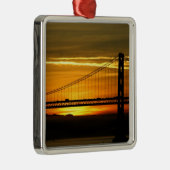 Noord-Amerika, VS, Californië, San Francisco. 3 Metalen Ornament (Rechts)