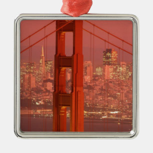 Noord-Amerika, VS, Californië, San Francisco. Metalen Ornament
