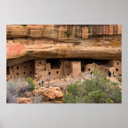 Noord-Amerika, VS, Colorado. Klipwoningen Poster (Voorkant)