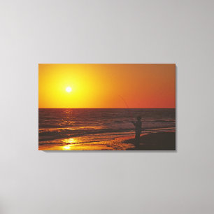 Noord-Amerika, VS, Florida, Sanibel Island. Canvas Afdruk
